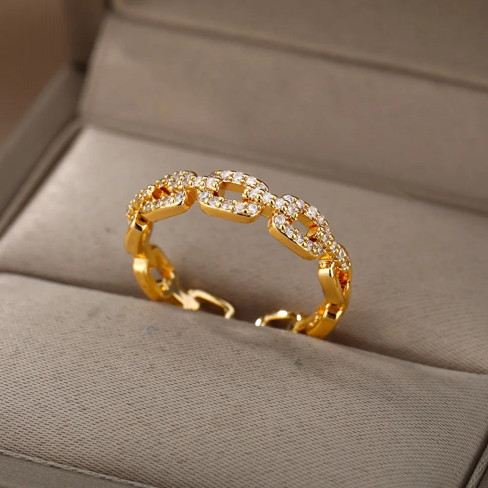 Bague Prestige Plaquée Or 18K – Amoréa Élégant