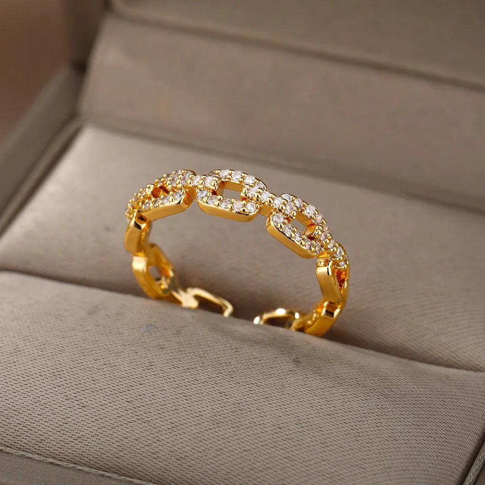 Bague Prestige Plaquée Or 18K – Amoréa Élégant - Bijoux Femme Tendance - Amoréa Paris