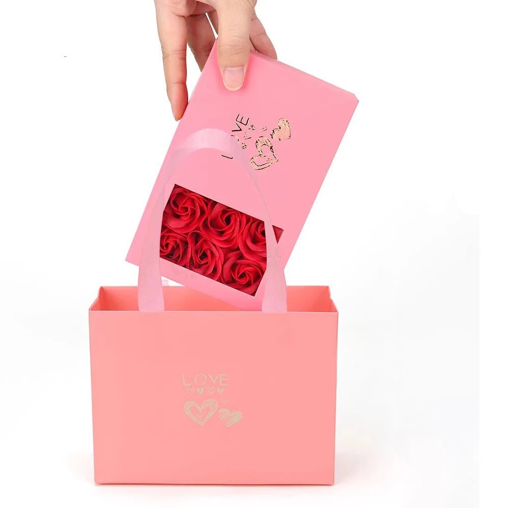Coffret Cadeau Rose Éternelle – Boîte Luxe pour Bijoux & Surprises - Bijoux Femme Tendance - Amoréa Paris