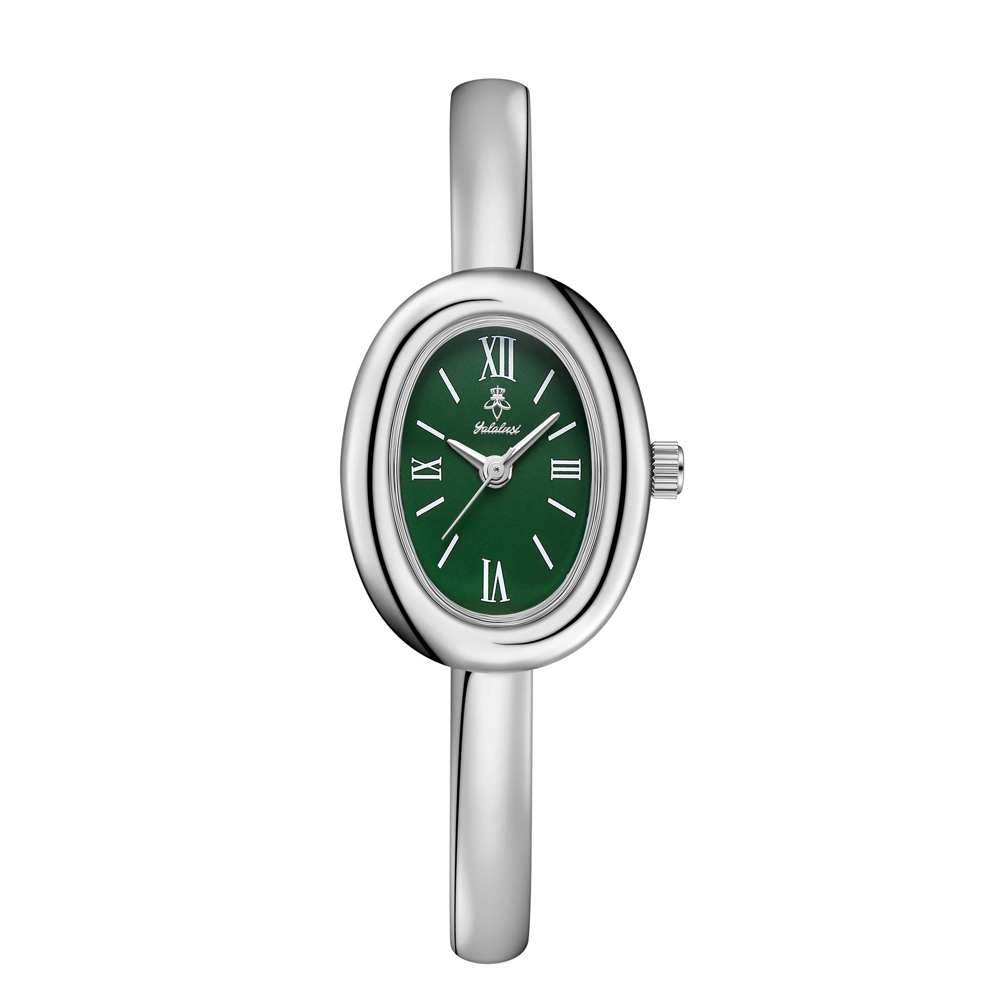 Montre Femme Cadran Ovale Chiffres Romains — Quartz Élégante - Bijoux Femme Tendance - Amoréa Paris