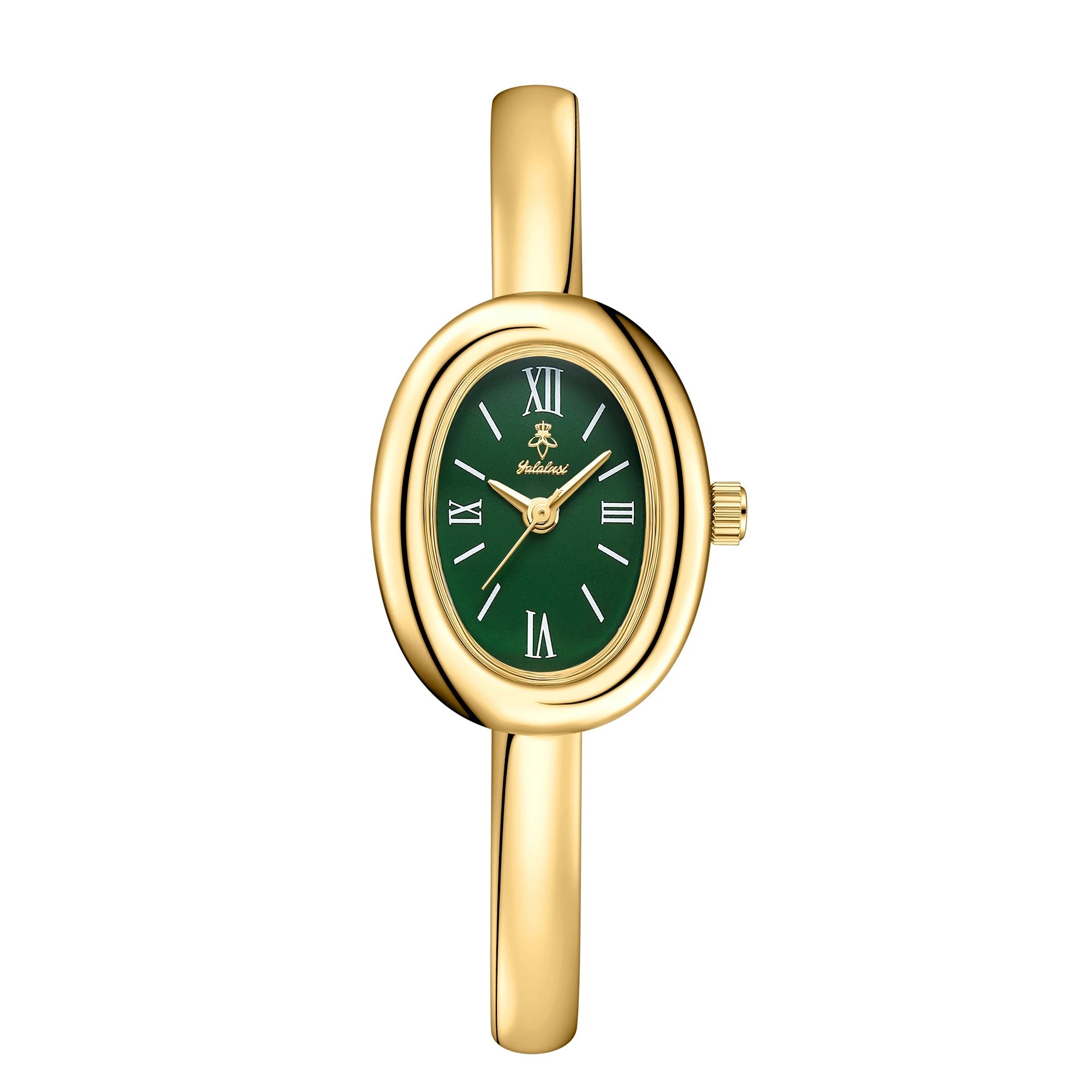 Montre Femme Cadran Ovale Chiffres Romains — Quartz Élégante - Bijoux Femme Tendance - Amoréa Paris